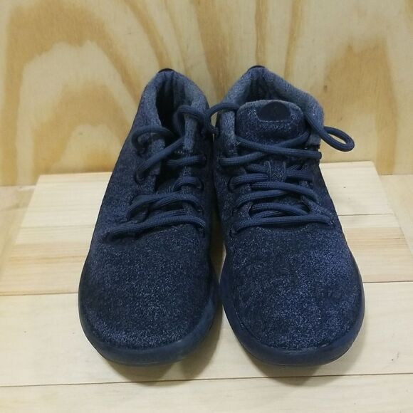 Allbirds Wool Runner-up Mizzle Shoes Sneakers Navy Blue Size Womens 10 - Picture 7 of 8